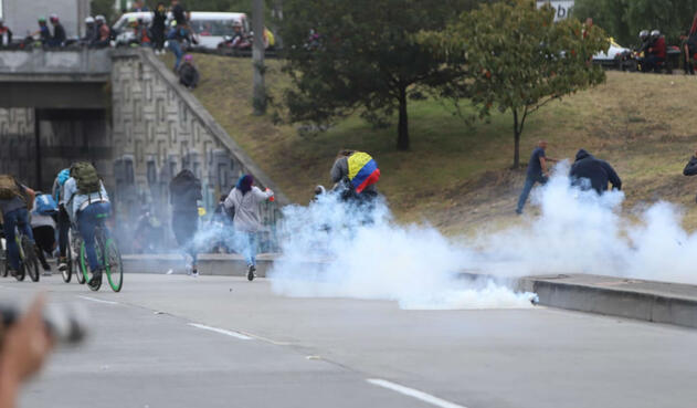 Esmad, disturbios en Banderas, Bogotá