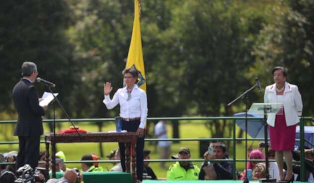 Toma de juramento de Claudia López en su posesión como alcaldesa de Bogotá