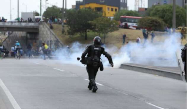 Esmad, disturbios en Banderas, Bogotá