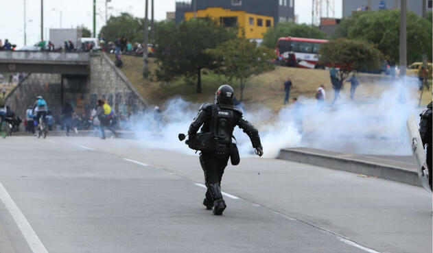 Esmad, disturbios en Banderas, Bogotá