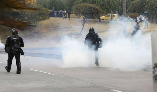 Esmad, disturbios en Banderas, Bogotá