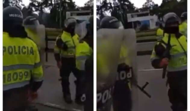 Policía en manifestaciones