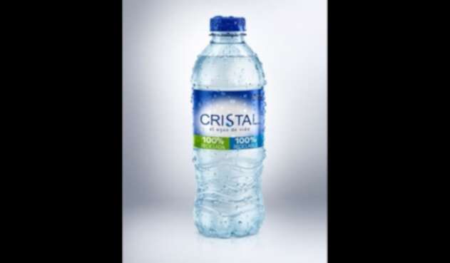 Nueva botella de agua Cristal, 100% reciclada, 100% reciclable.