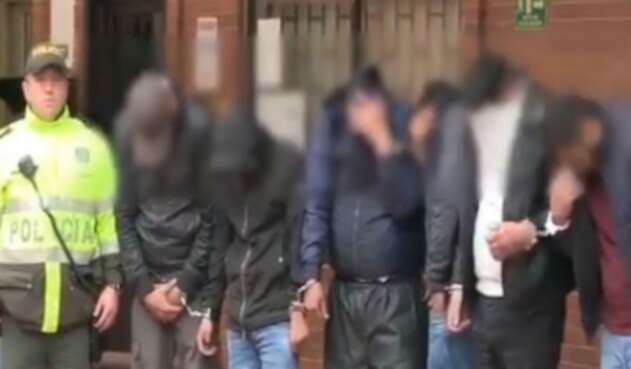Capturados por balacera en Bogotá Capturados por balacera en Bogotá