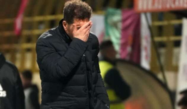 Diego Simeone, DT del Atlético de Madrid, 23 de enero de 2020 Diego Simeone, DT del Atlético de Madrid, 23 de enero de 2020