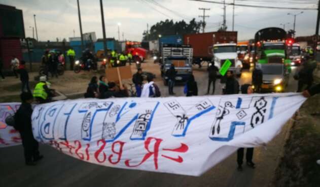 Bloqueos en Fontibón