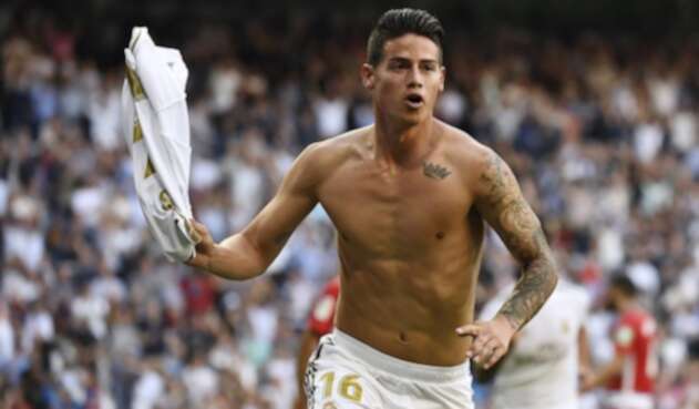 James Rodríguez, jugador del Real Madrid