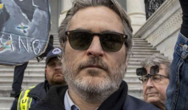 Joaquin Phoenix en protesta contra el cambio climático