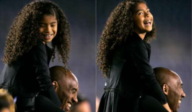 Kobe Bryant y Gianna en 2014