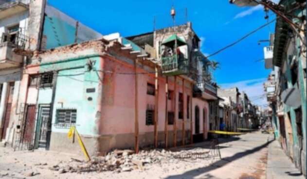 Derrumbe de balcón en Cuba
