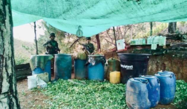 Laboratorio de cocaína en Jamundí