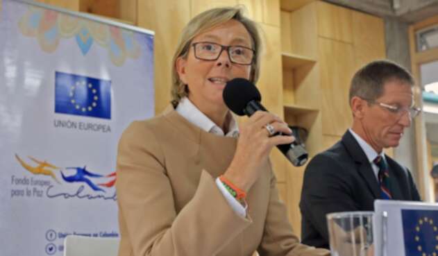 Patricia Llombart, embajadora de la Unión Europea en Colombia Patricia Llombart resalta los avances de Colombia en cumplimiento de acuerdos de pz