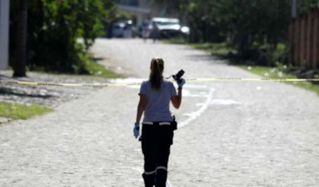 Policía en México investiga crimen