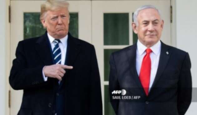 Presidente Donald Trump y primer ministro de Israel, Benjamin Netanyahu