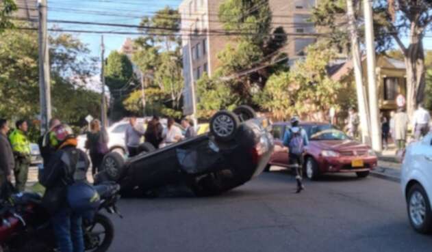 Volcamiento de carro