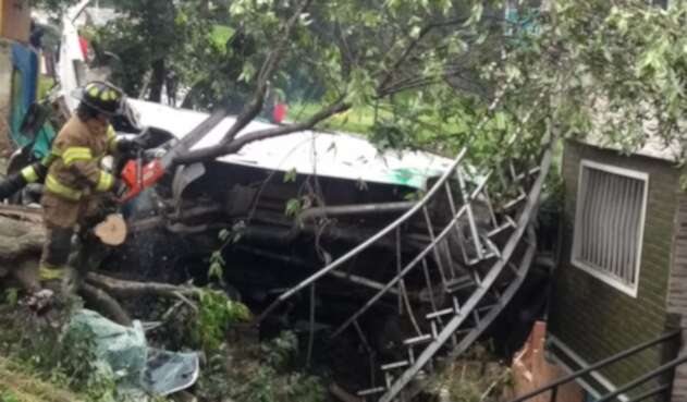 Accidente Ruta escolar en San Cristobal