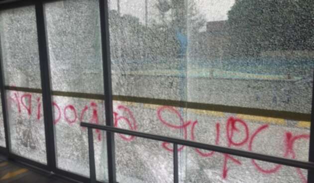 Estación de TM vandalizada