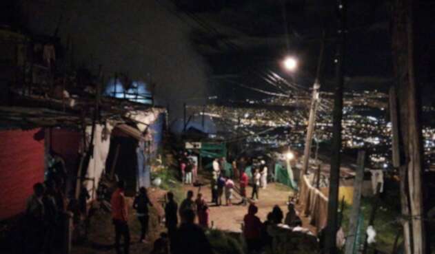 Incendio en Los Laches.