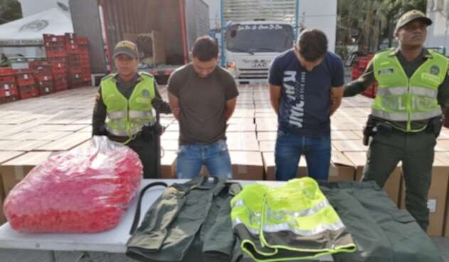 Uno de los capturados se hacia pasar por un coronel de la Policía