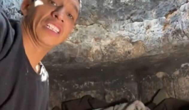 Jhon Jairo Sarmiento, hombre que vivía en una alcantarilla