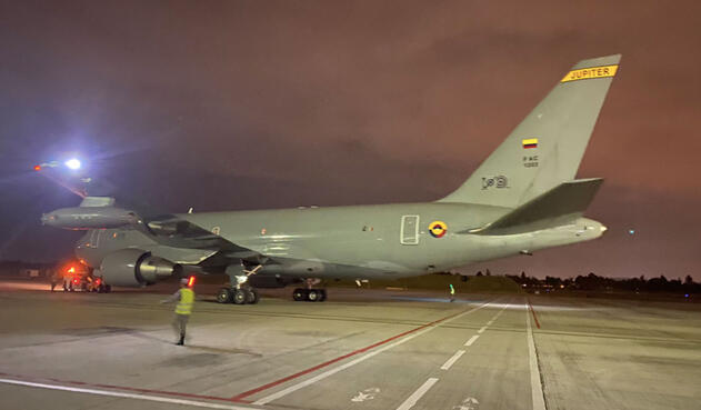 Un avión militar colombiano partió este sábado de Bogotá con destino a la ciudad china de Wuhan