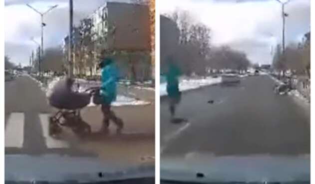Accidente con bebé Ucrania