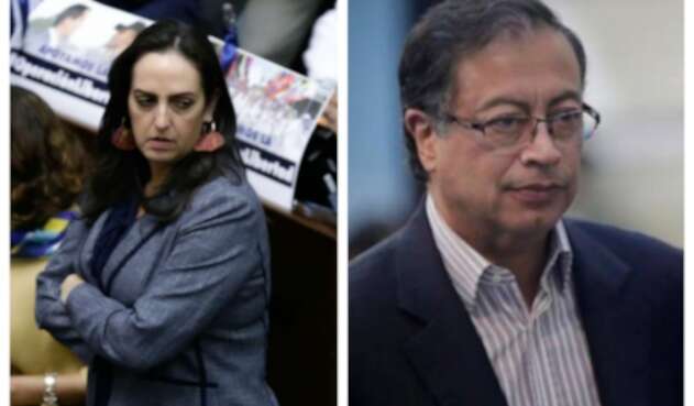 Maria Fernanda Cabal y Gustavo Petro