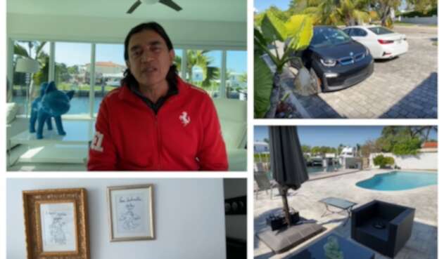 Gustavo Bolívar y su casa en Miami Gustavo Bolívar y su casa en Miami