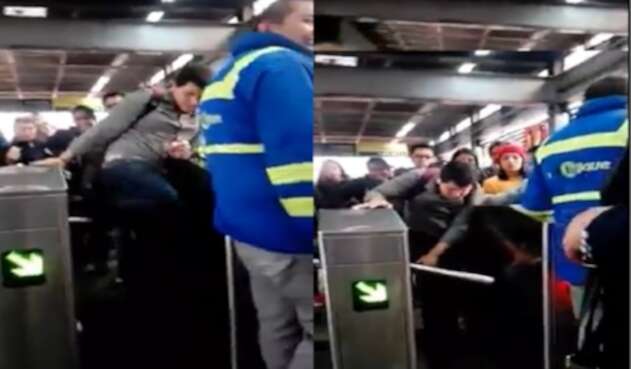 Ciudadano que se cola en Transmilenio termina haciendo el ridiculo de su vida