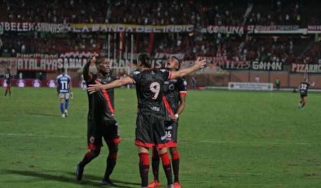 Cúcuta Deportivo. Jugadores celebrando un gol