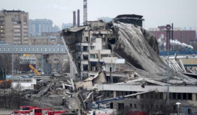 Desplome de edificio en San Petersburgo