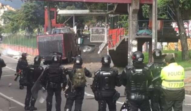 Disturbios en la U Distrital