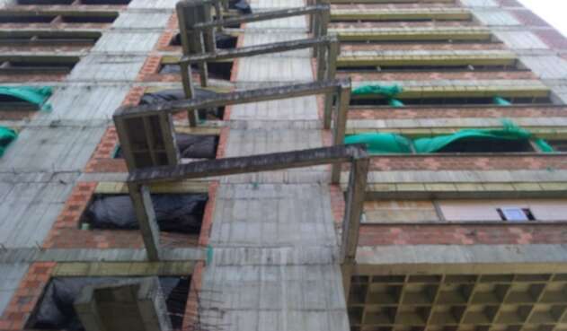 Edificio que había sido ocupado por venezolanos en Medellín
