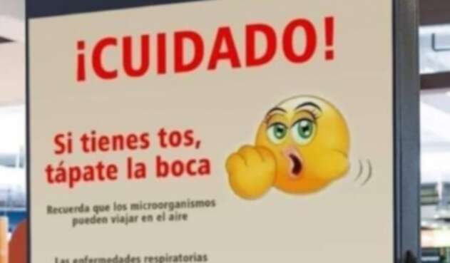 El Emoji con que se quiso ejemplificar equivocadamente una tos.