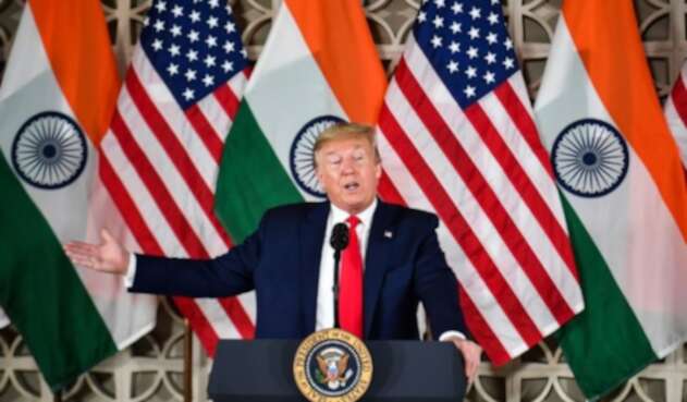 Trump en la India