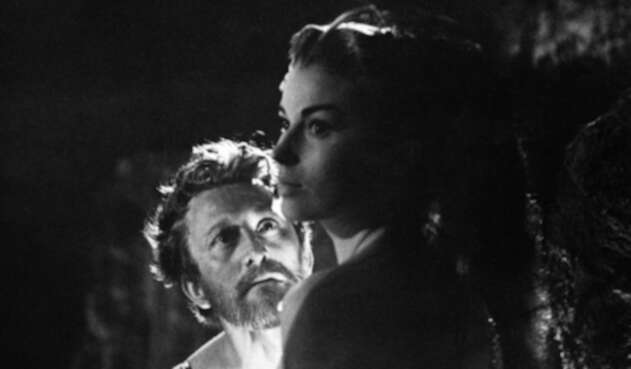 Kirk Douglas y Jean Simmons en Spartacus Kirk Douglas y Jean Simmons en Spartacus