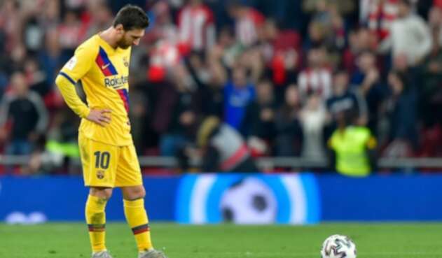 Lionel Messi en la derrota con el Athletic Bilbao Lionel Messi en la derrota con el Athletic Bilbao