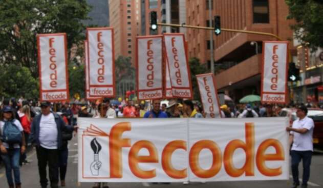 Marchas de maestros de Fecode
