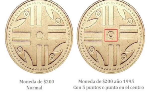Monedas de $200