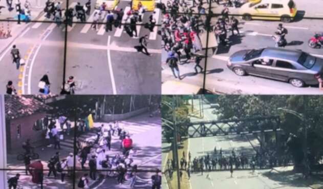 Protestas de estudiantes en Medellín Protestas de estudiantes en Medellín