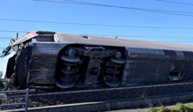 Tren se descarriló en Italia Tren se descarriló en Italia