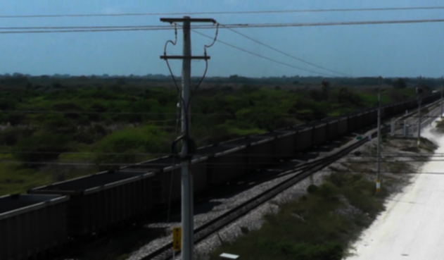 Vagones del ferrocarril en Magdalena