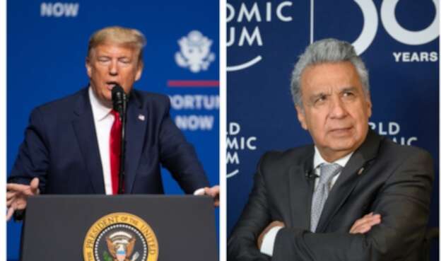 Donald Trump y Lenín Moreno Donald Trump y Lenín Moreno