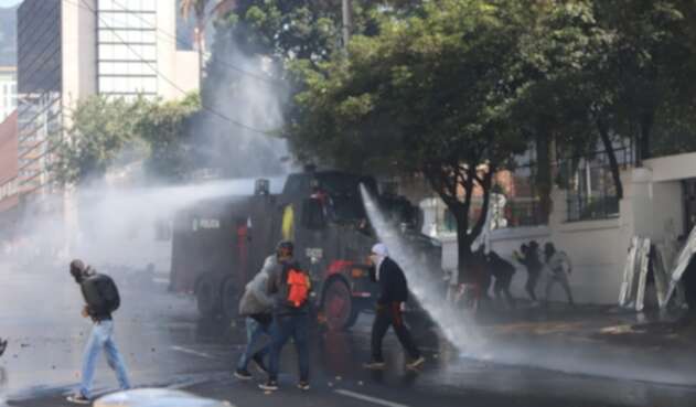 Disturbios en la Universidad Pedagógica - Febrero 13