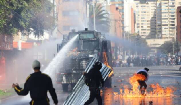Disturbios en la Universidad Pedagógica - Febrero 13