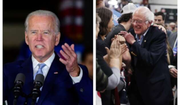 Joe Biden y Bernie Sanders Joe Biden y Bernie Sanders