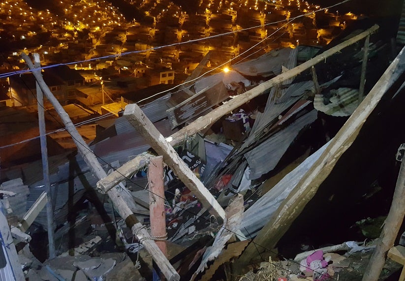 Varias familias damnificadas