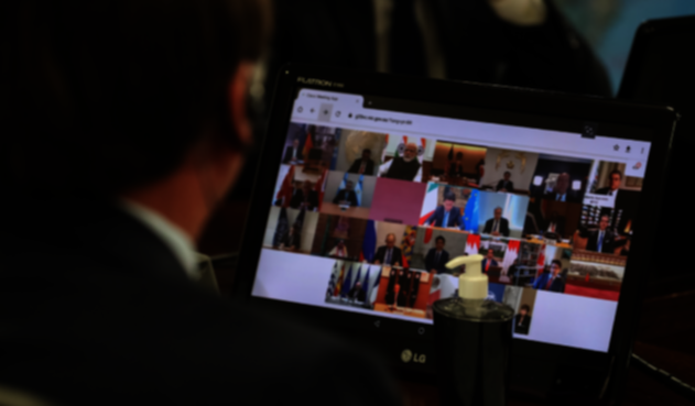 Reunión virtual del G20 por el Covid-19
