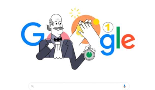 Google doodle sobre lavarse las manos