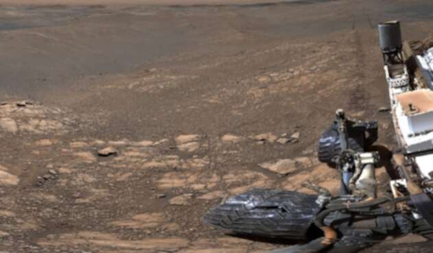 Imagen del rover en Marte